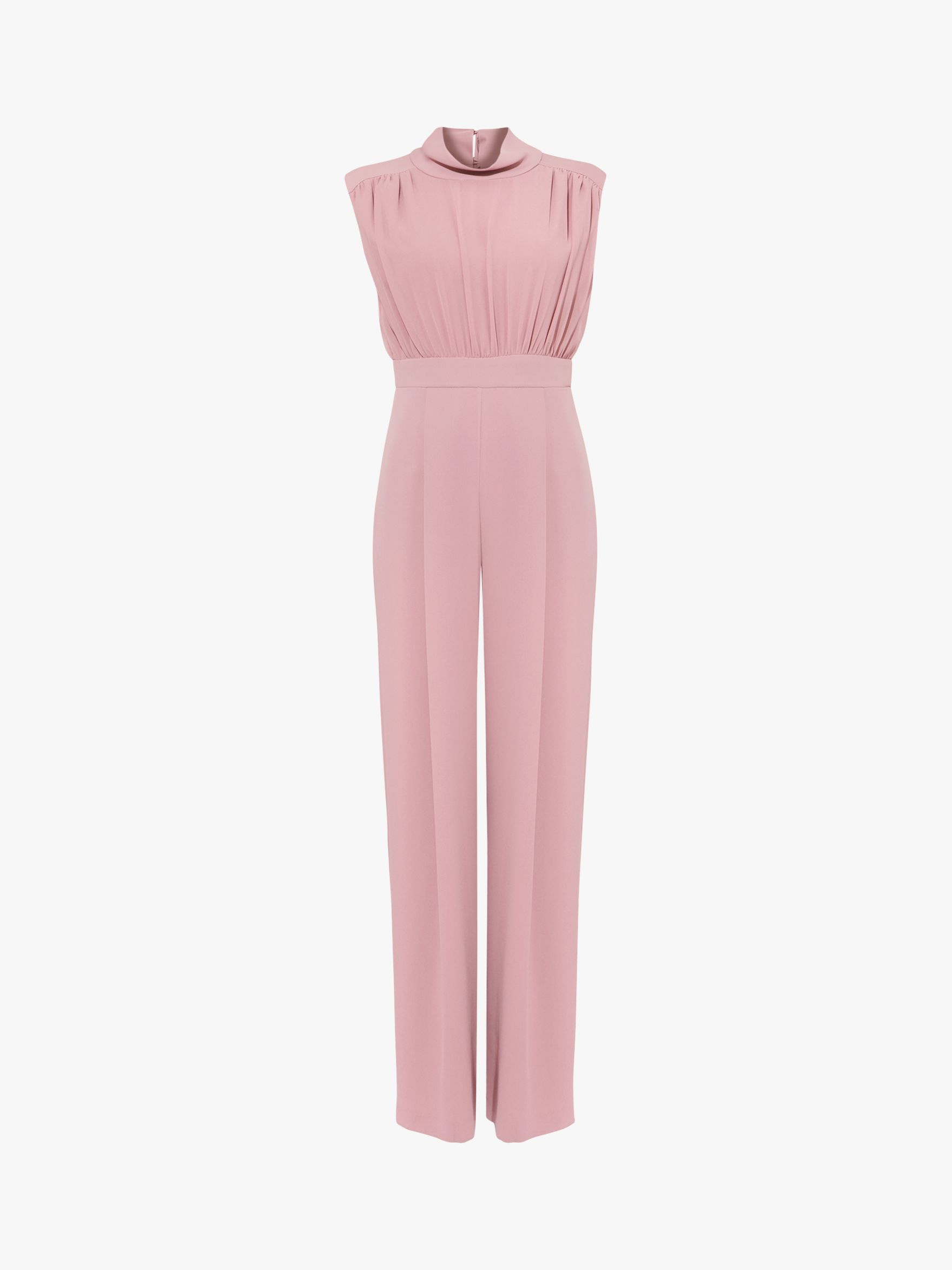 Phase Eight Sharon Tie Neck Jumpsuit, Rose Taupe
