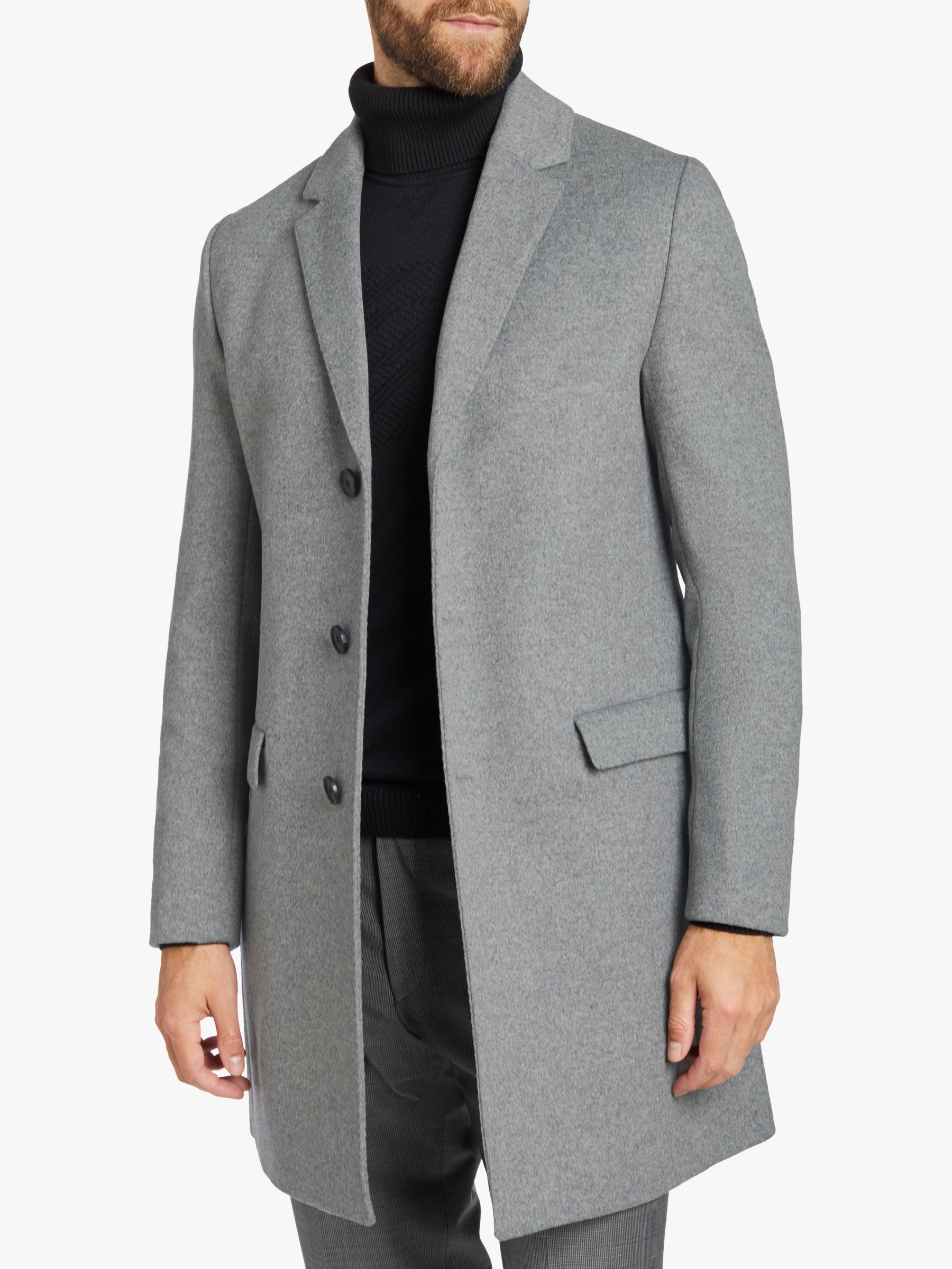 hugo boss grey coat