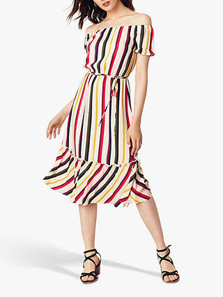 Oasis Bali Stripe Midi Dress, Multi