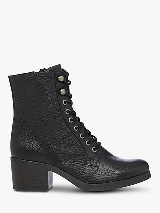 Bertie Painter Leather Lace Up Ankle Boots