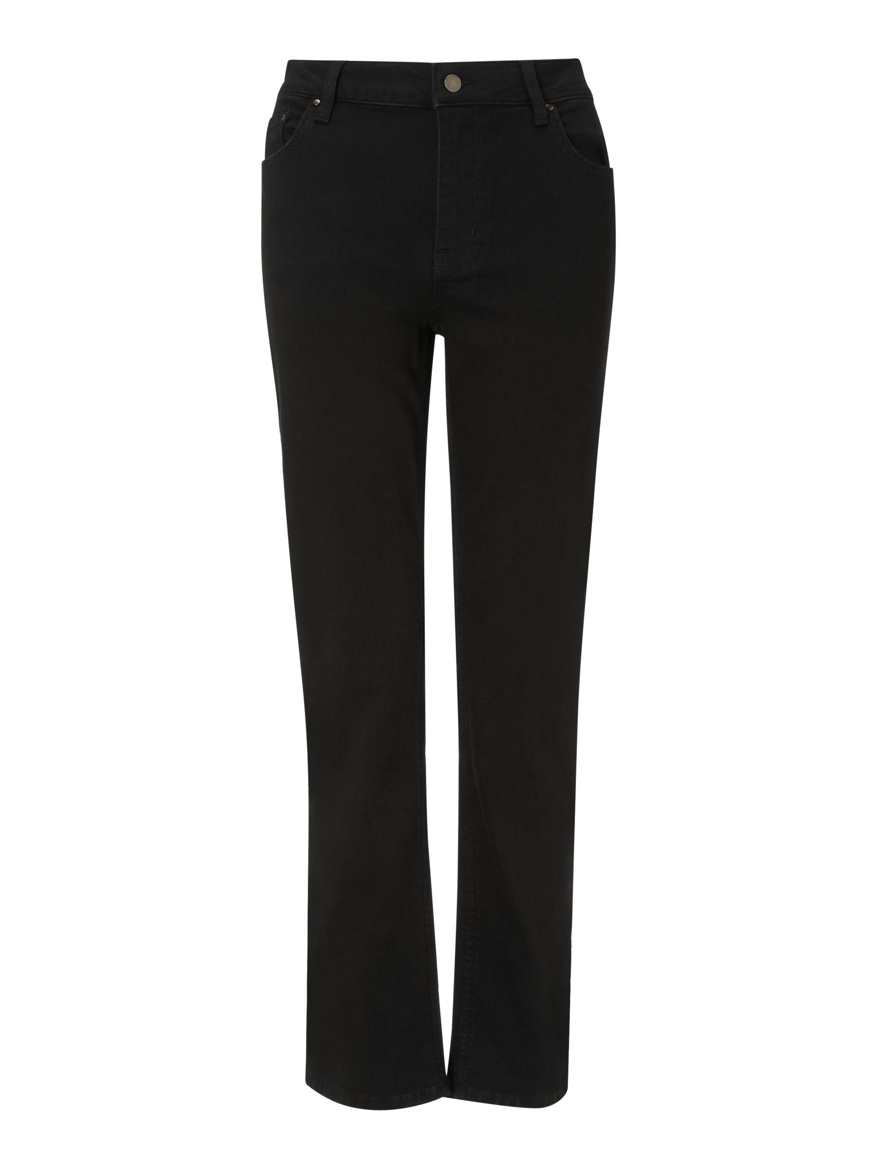 Boden Slim-Fit Straight Jeans, Black at John Lewis & Partners