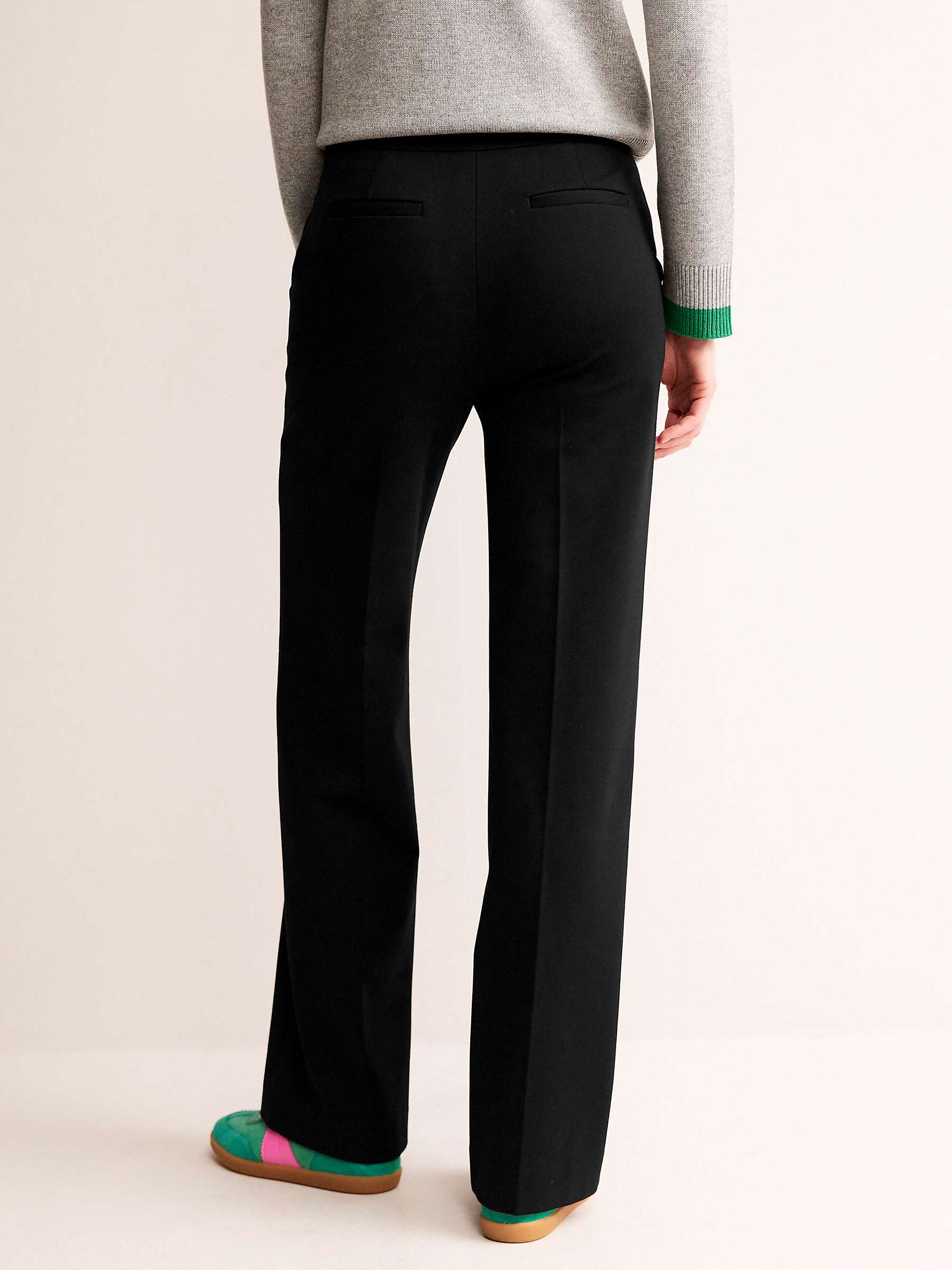 Buy Boden Westbourne Ponte Trousers, Black Online at johnlewis.com