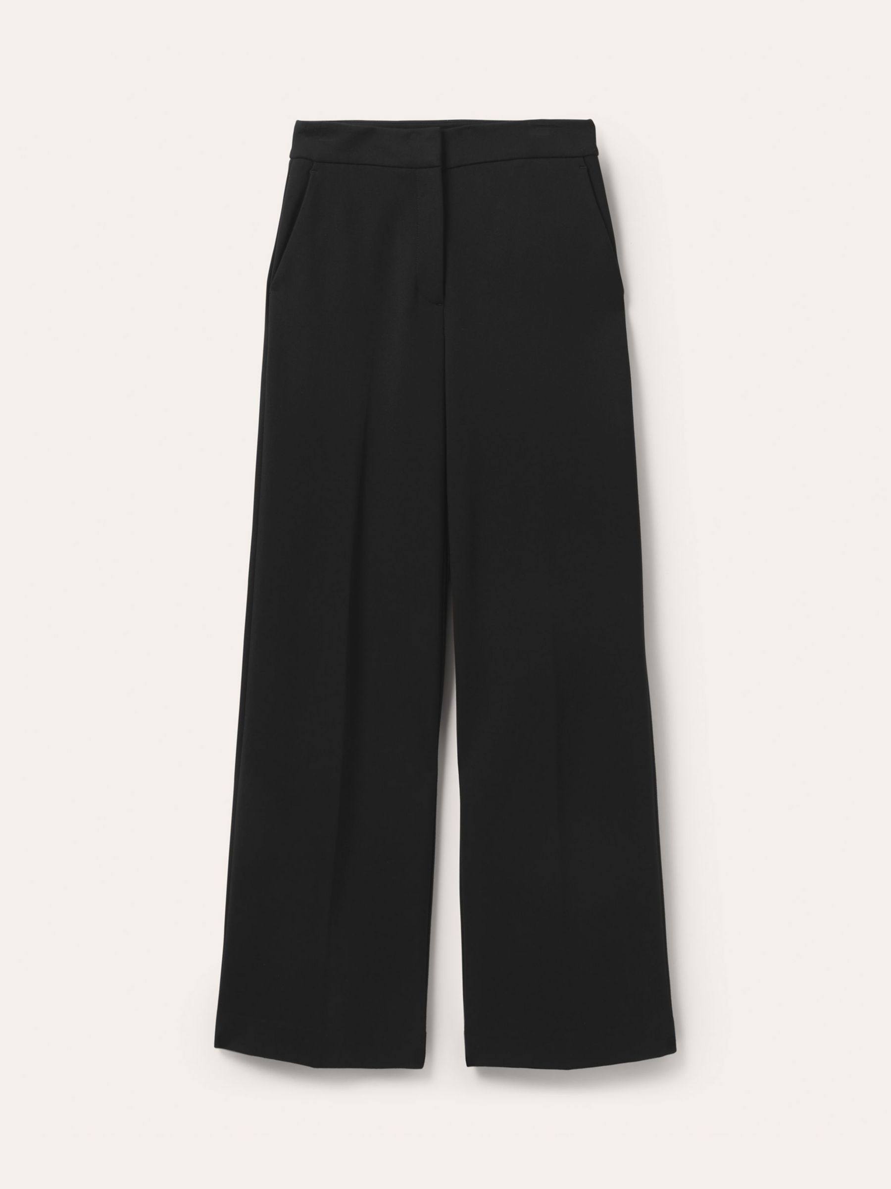 Boden Westbourne Ponte Trousers, Black, 8