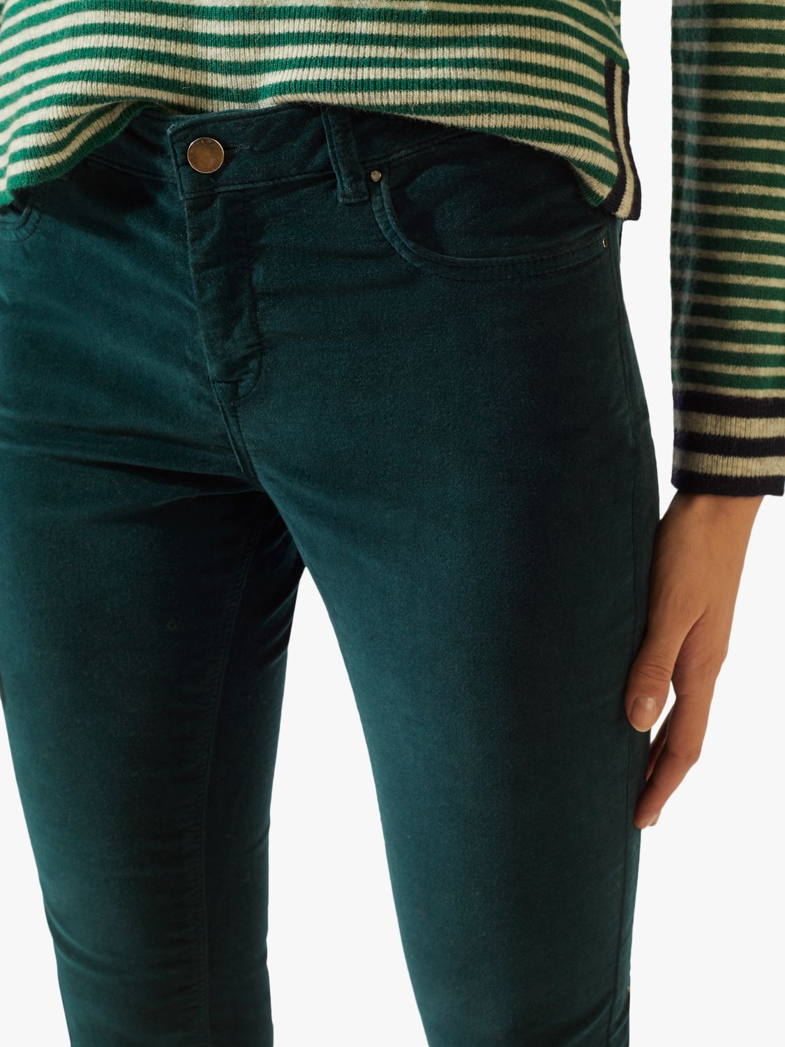 green velvet skinny jeans