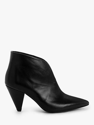 Kin Poppy Leather Shoe Boots, Black