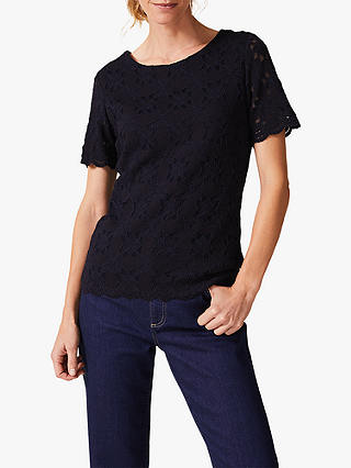 Phase Eight Louisa Lace Round Neck Top