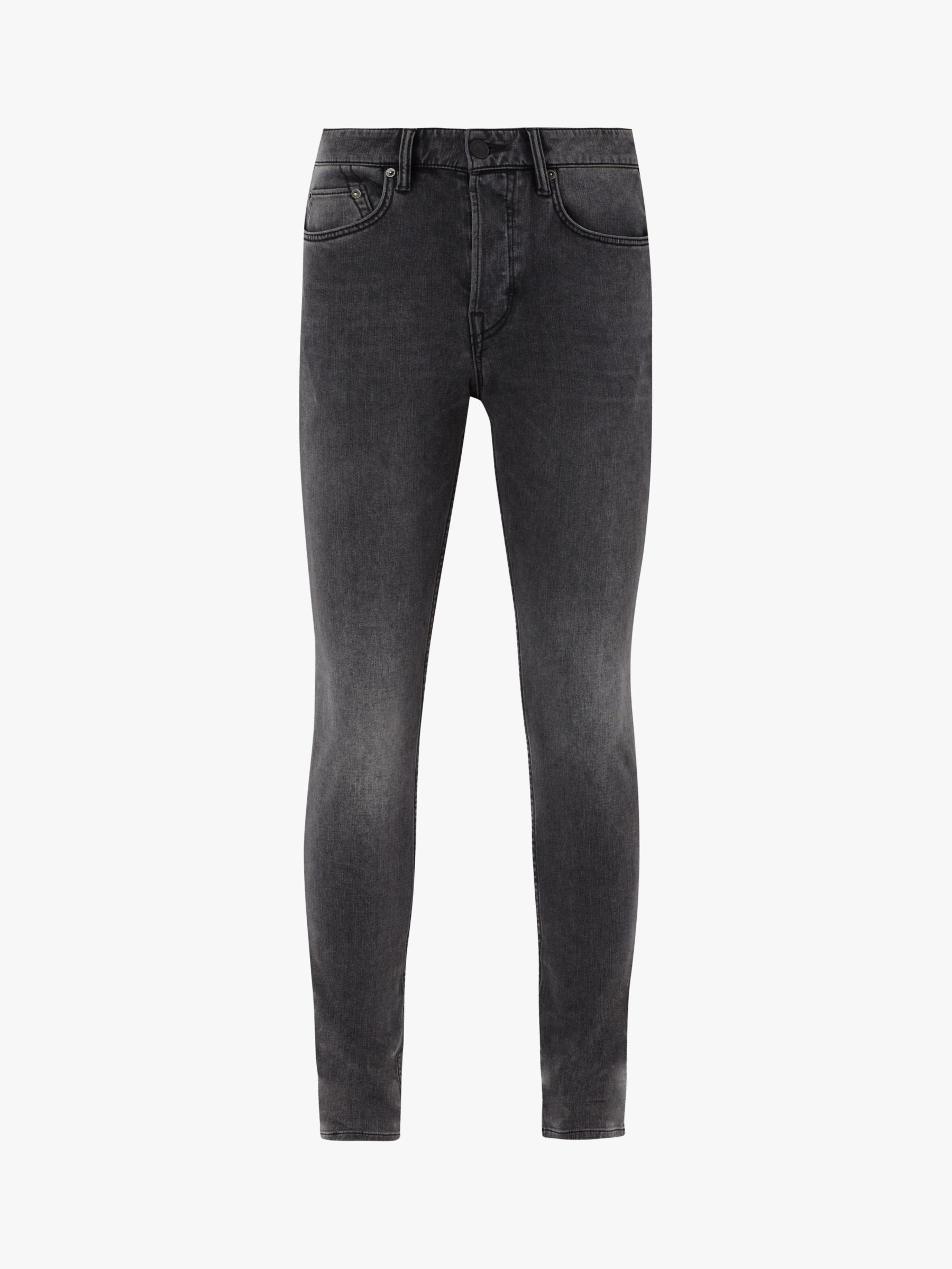 AllSaints Cigarette Skinny Fit Jeans, Dark Grey