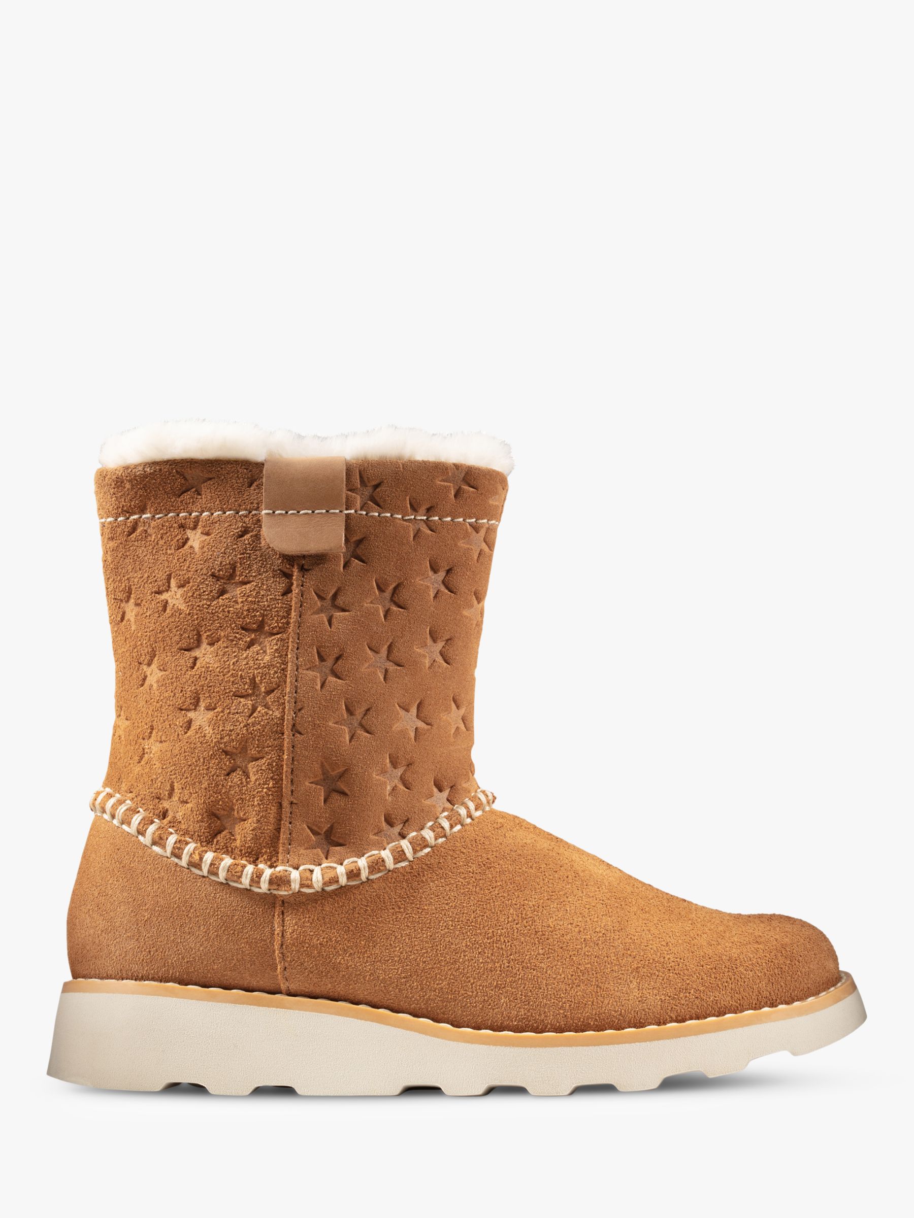clarks long suede boots