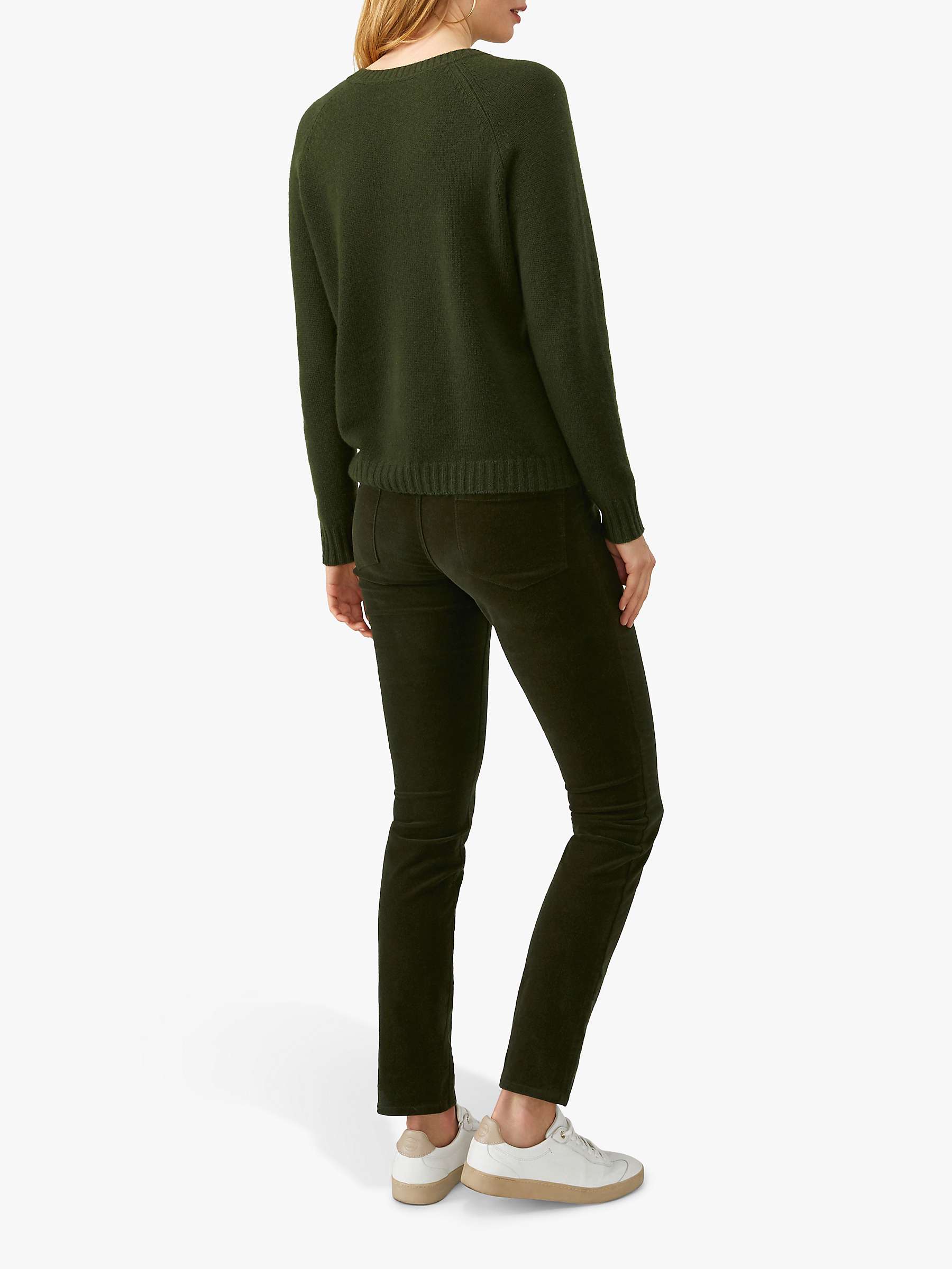 Buy Pure Collection Washed Velvet Jeans Online at johnlewis.com