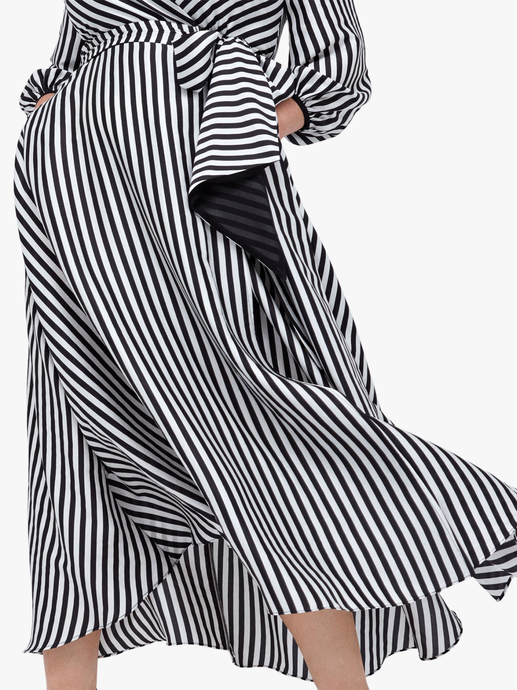 monochrome stripe dress