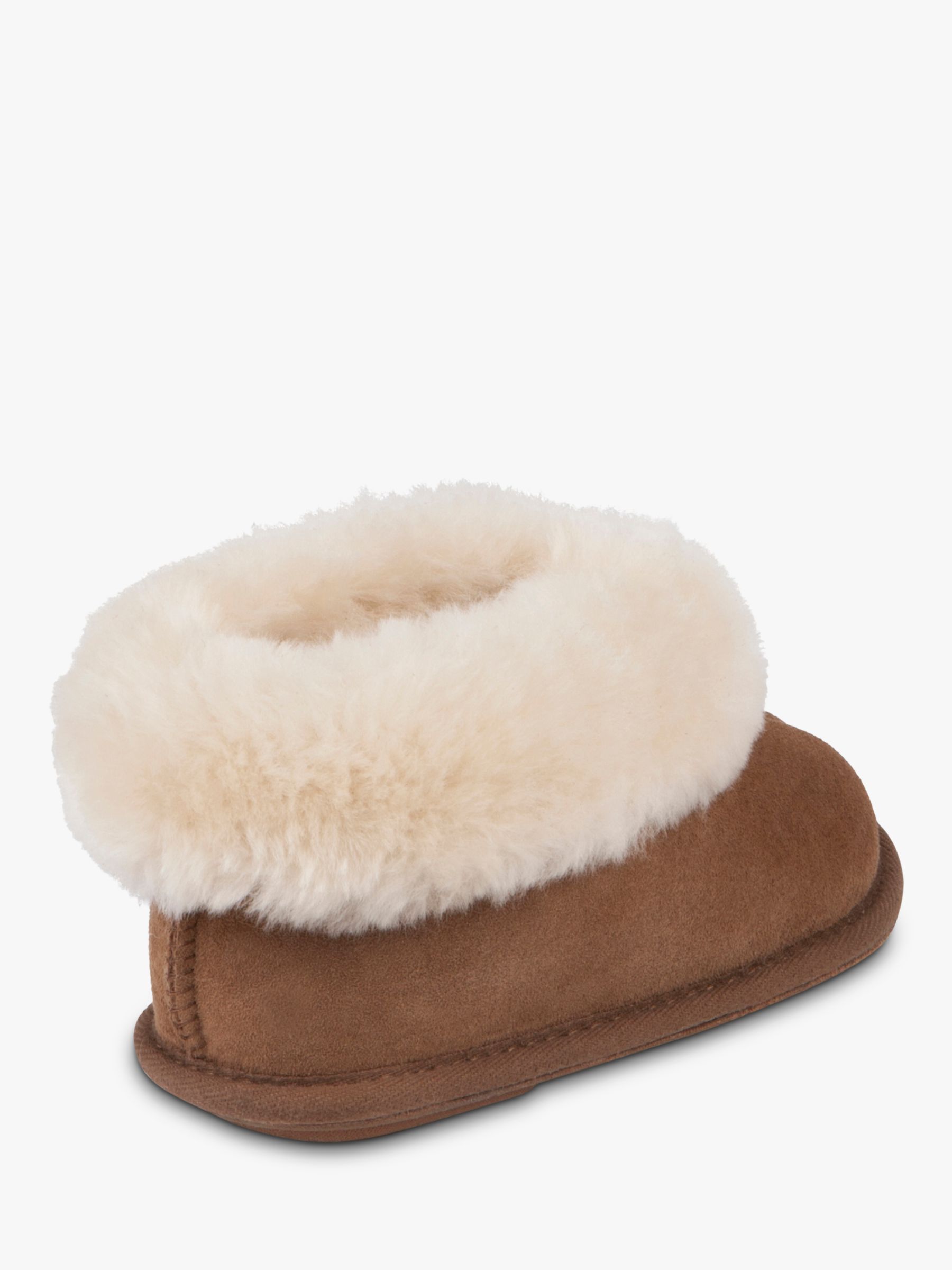 Just Sheepskin Children's Classic Boot Slippers, Chestnut