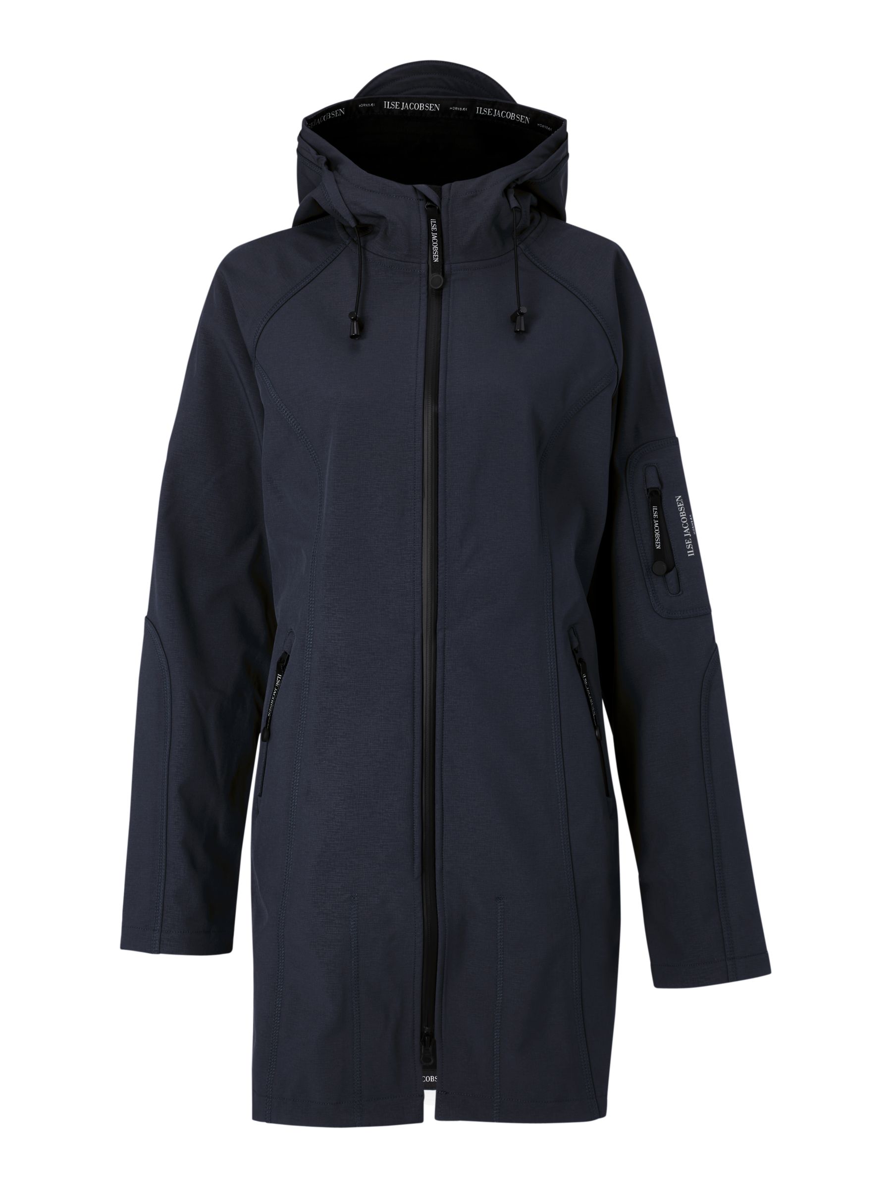 Buy Ilse Jacobsen Hornbæk 3/4 Length Raincoat, Indigo Online at johnlewis.com