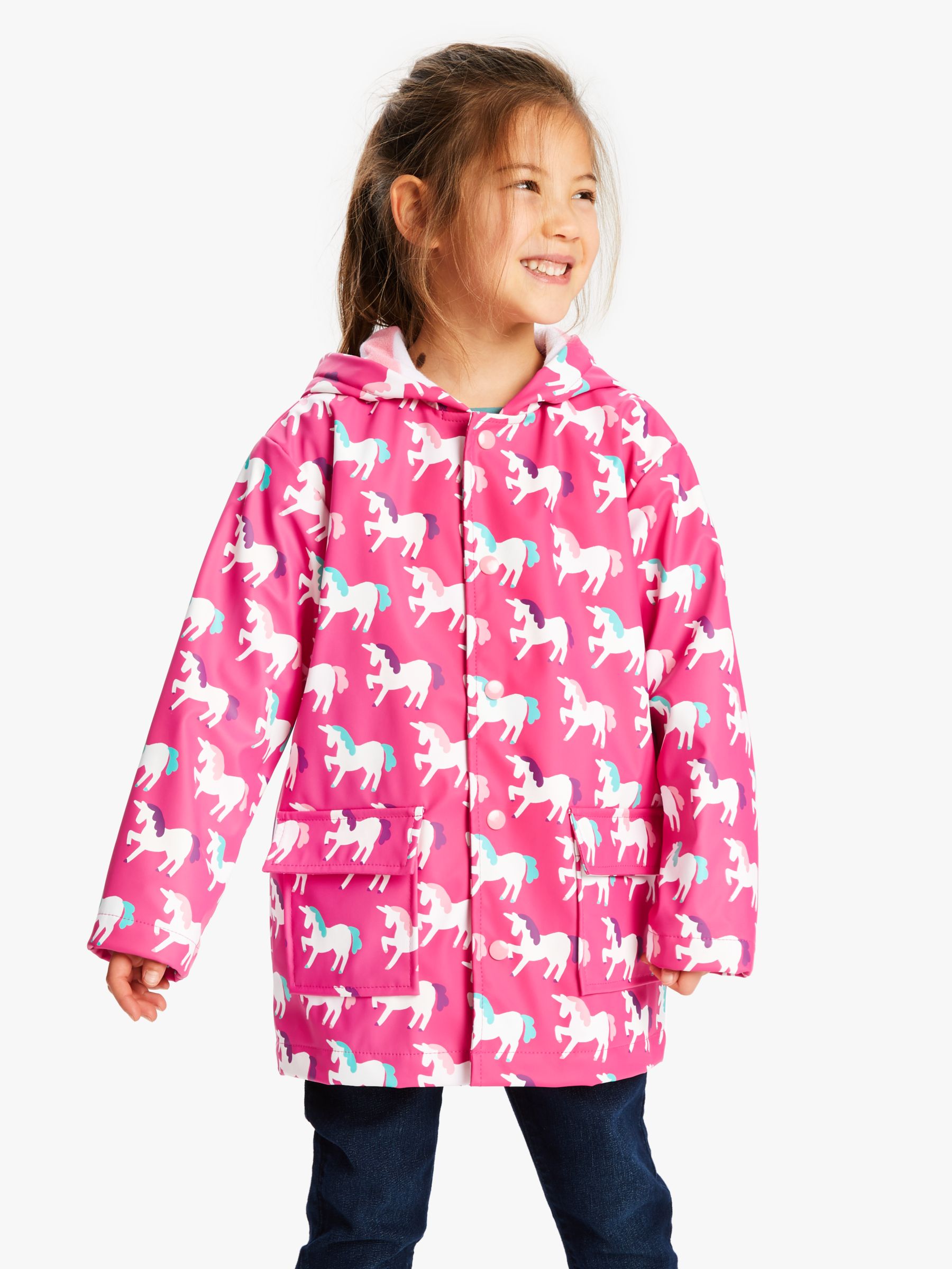 Hatley Kids Womens Majestic Unicorns Microfiber Rain Jacket Toddler/Little Kids/Big Kids 