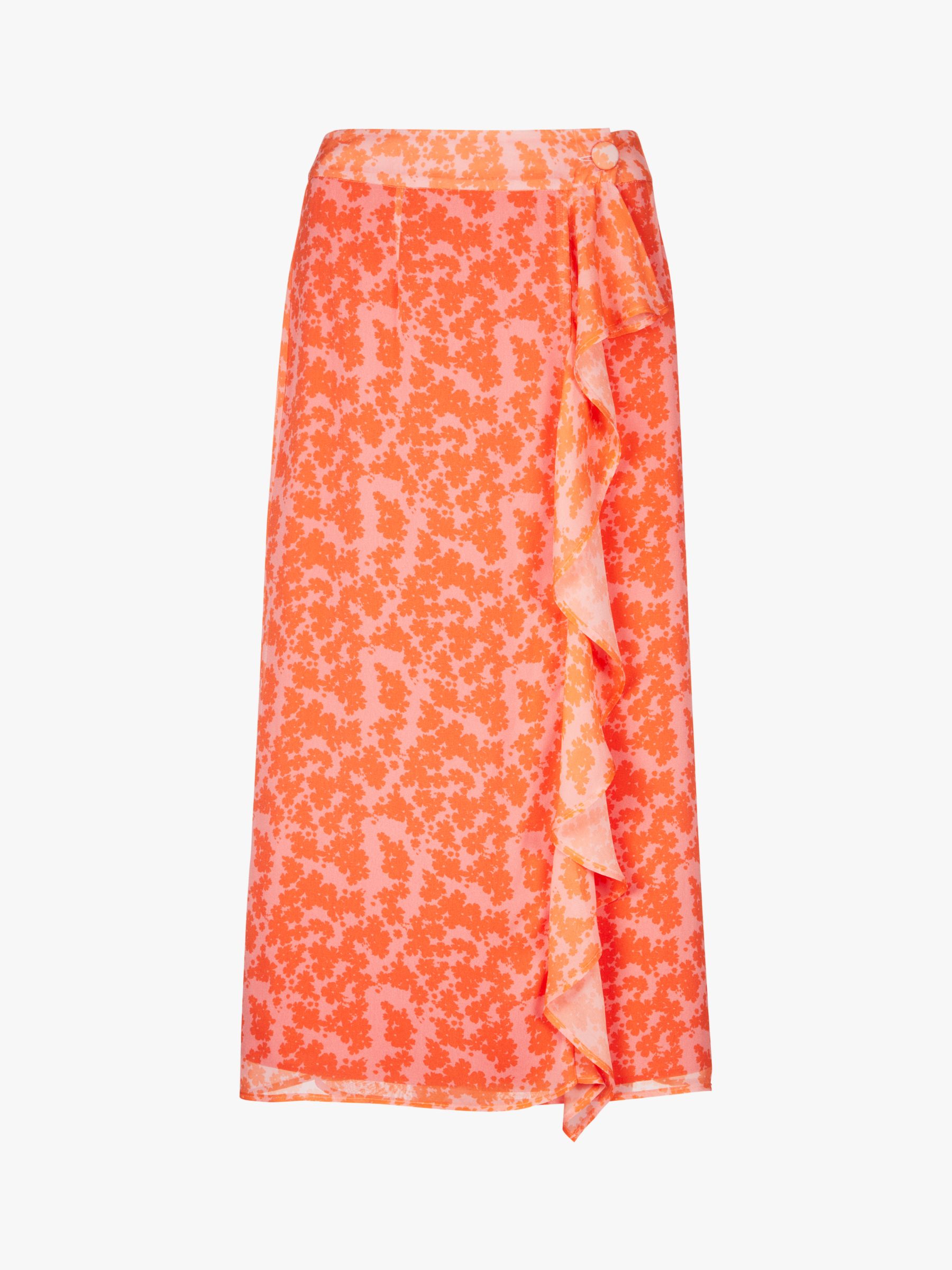 Finery Lisson Abstract Midi Skirt, Multi