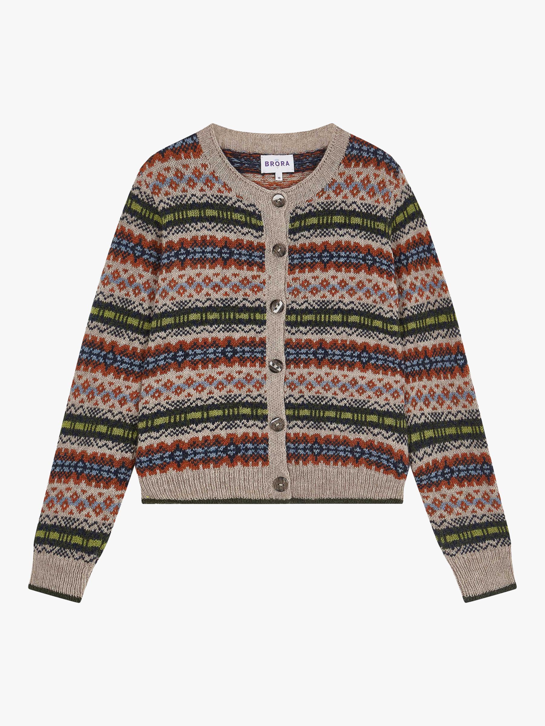 Brora Lambswool Fair Isle Cardigan