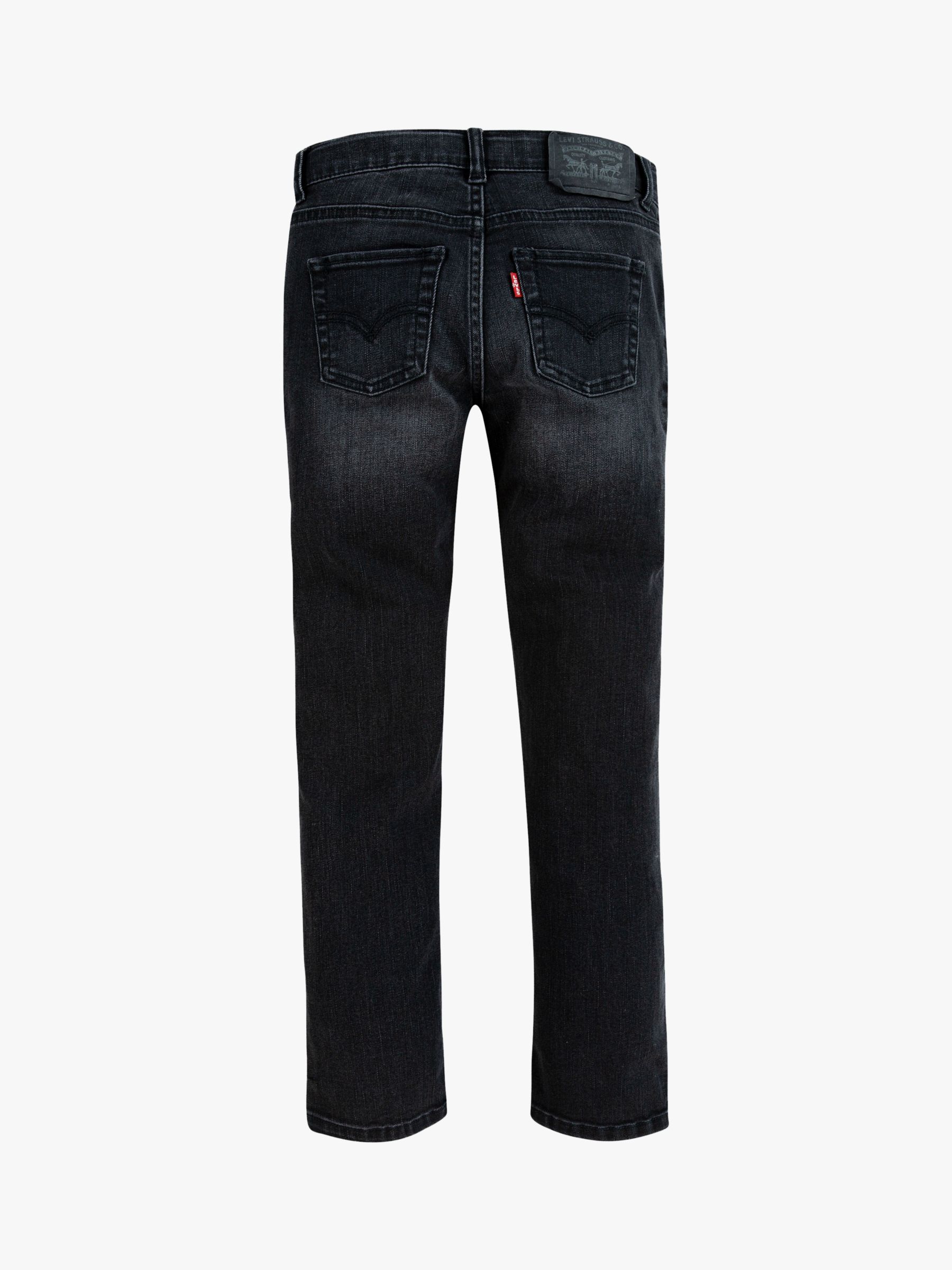 Levi Boys' 510 Skinny Fit Jeans, Black at John Lewis & Partners