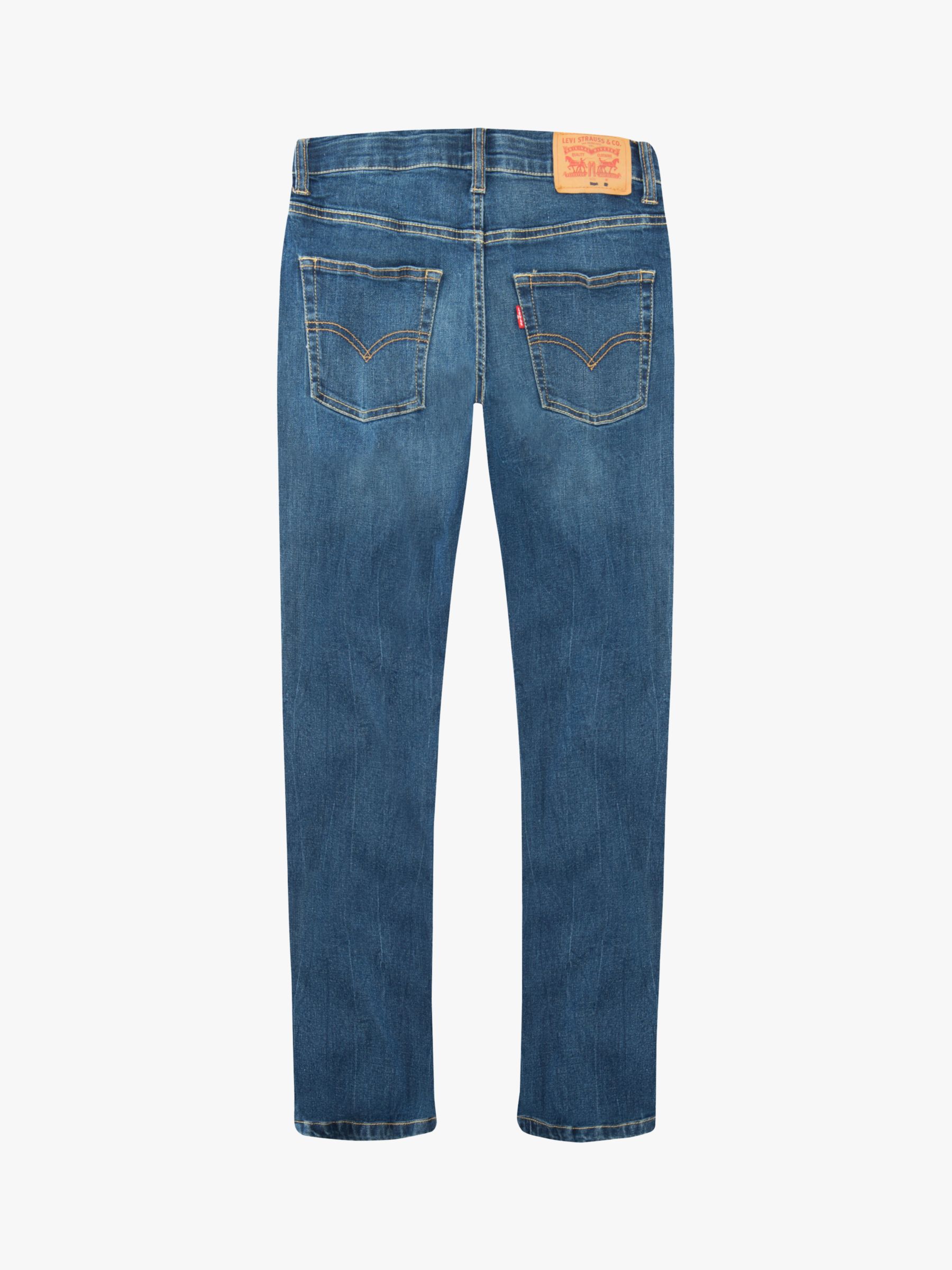 Levi Boys' 511 Slim Fit Jeans, Mid Blue at John Lewis & Partners