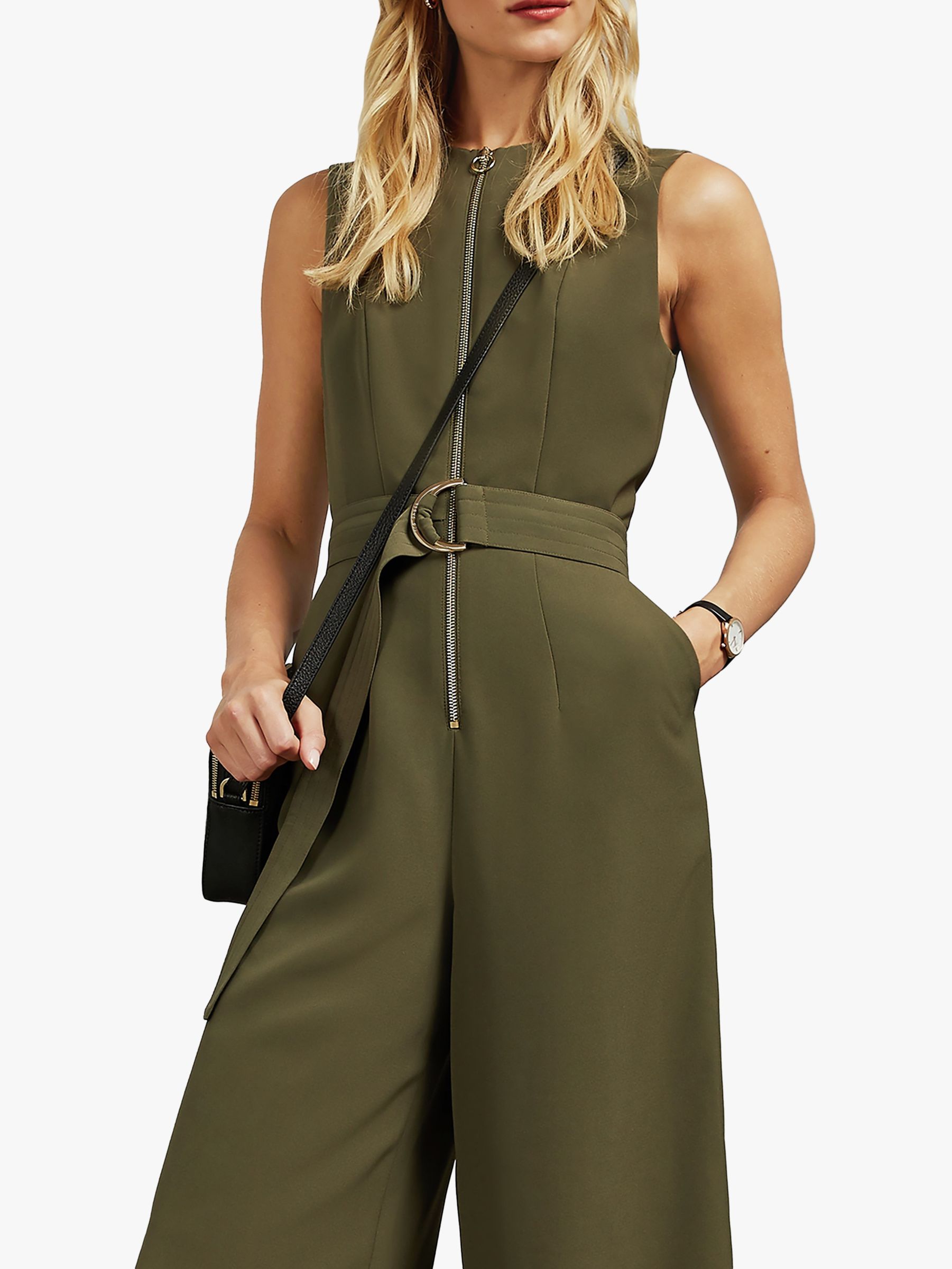 ted baker khaki jumpsuit