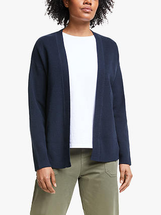 Collection WEEKEND by John Lewis Cotton Edge to Edge Cardigan, Navy