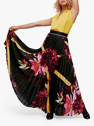 Coast Floral Pleated Skirt, Multi