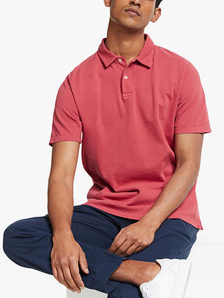 John Lewis & Partners Garment Dye Polo Shirt
