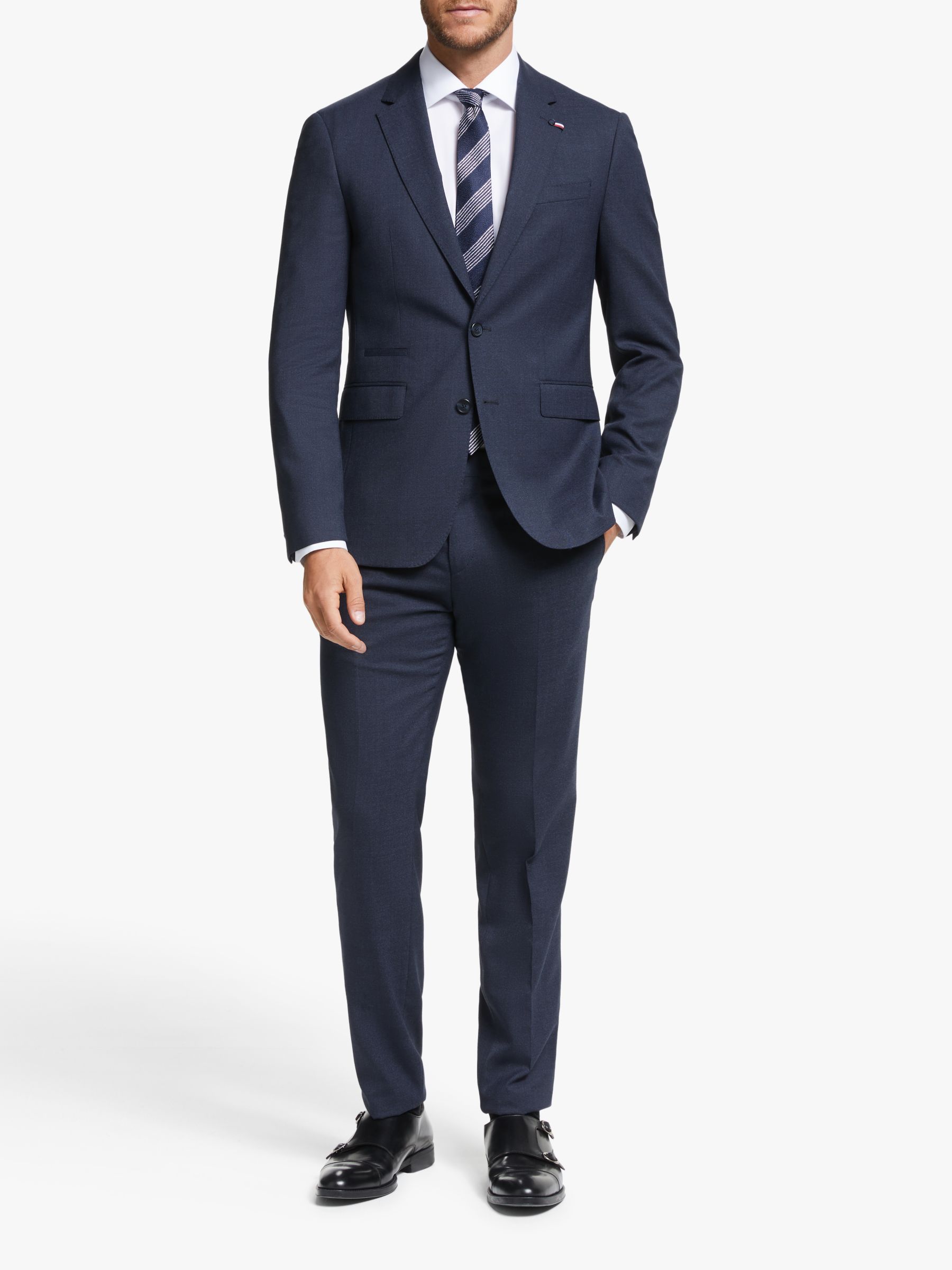 Tommy Hilfiger Mens Slim Fit Performance Suit with Stretch 