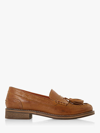 Bertie Giorgeo Leather Tasselled Loafers, Tan
