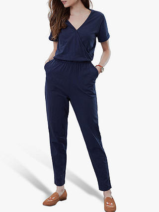 Joules Antonia Jersey Cotton Jumpsuit, French Navy