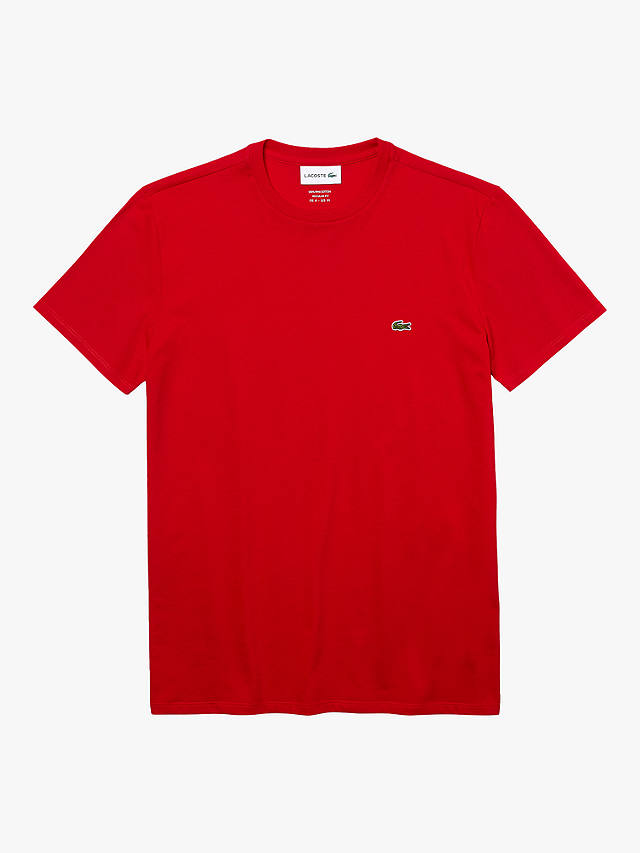 Lacoste Pima Crew Neck T-Shirt, Red