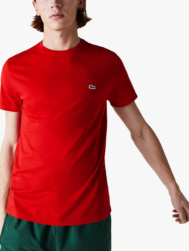 Lacoste Pima Crew Neck T-Shirt, Red