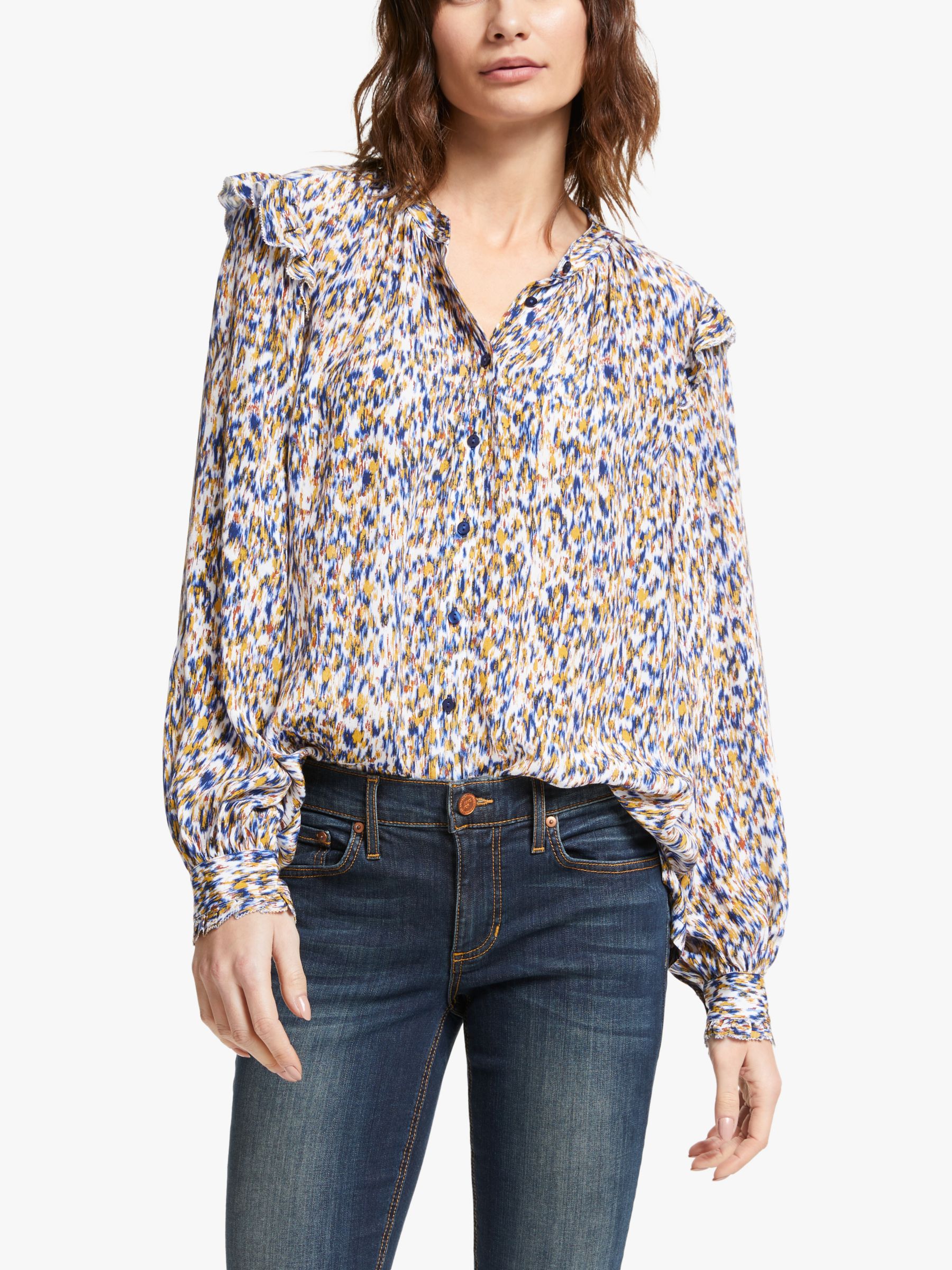 AND/OR Arlo Ikat Blouse, Multi