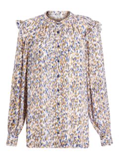 AND/OR Arlo Ikat Blouse, Multi, 10
