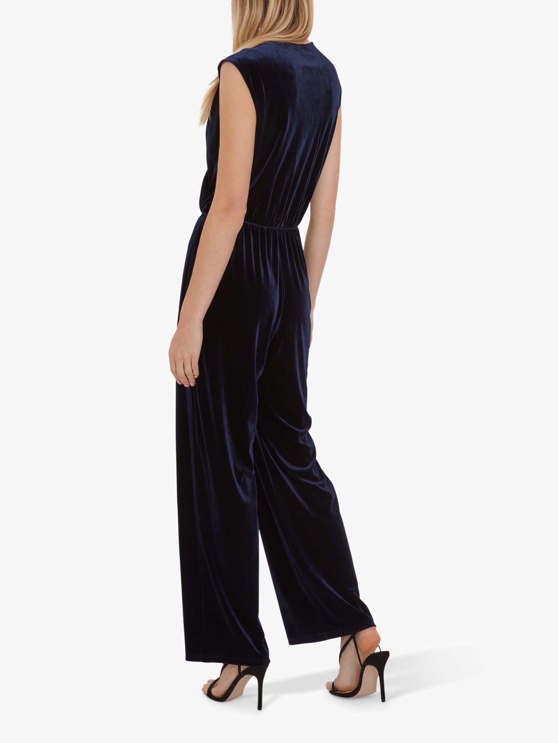 velvet wrap jumpsuit