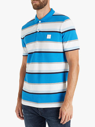 BOSS Block Stripe Regular Fit Polo Shirt