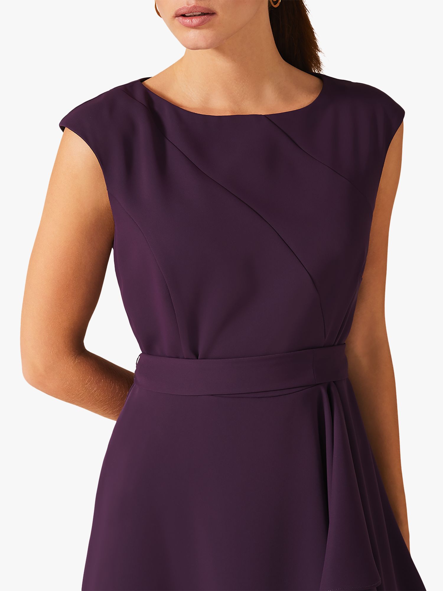 phase eight purple rushelle dress