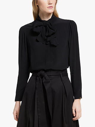 Somerset by Alice Temperley Scarf Neck Blouse, Black