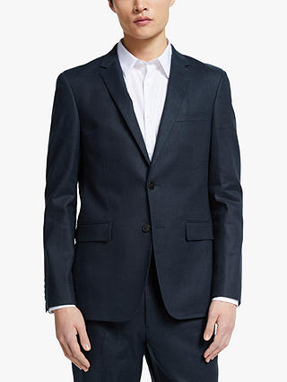 Kin Linen Slim Fit Suit Jacket, Navy