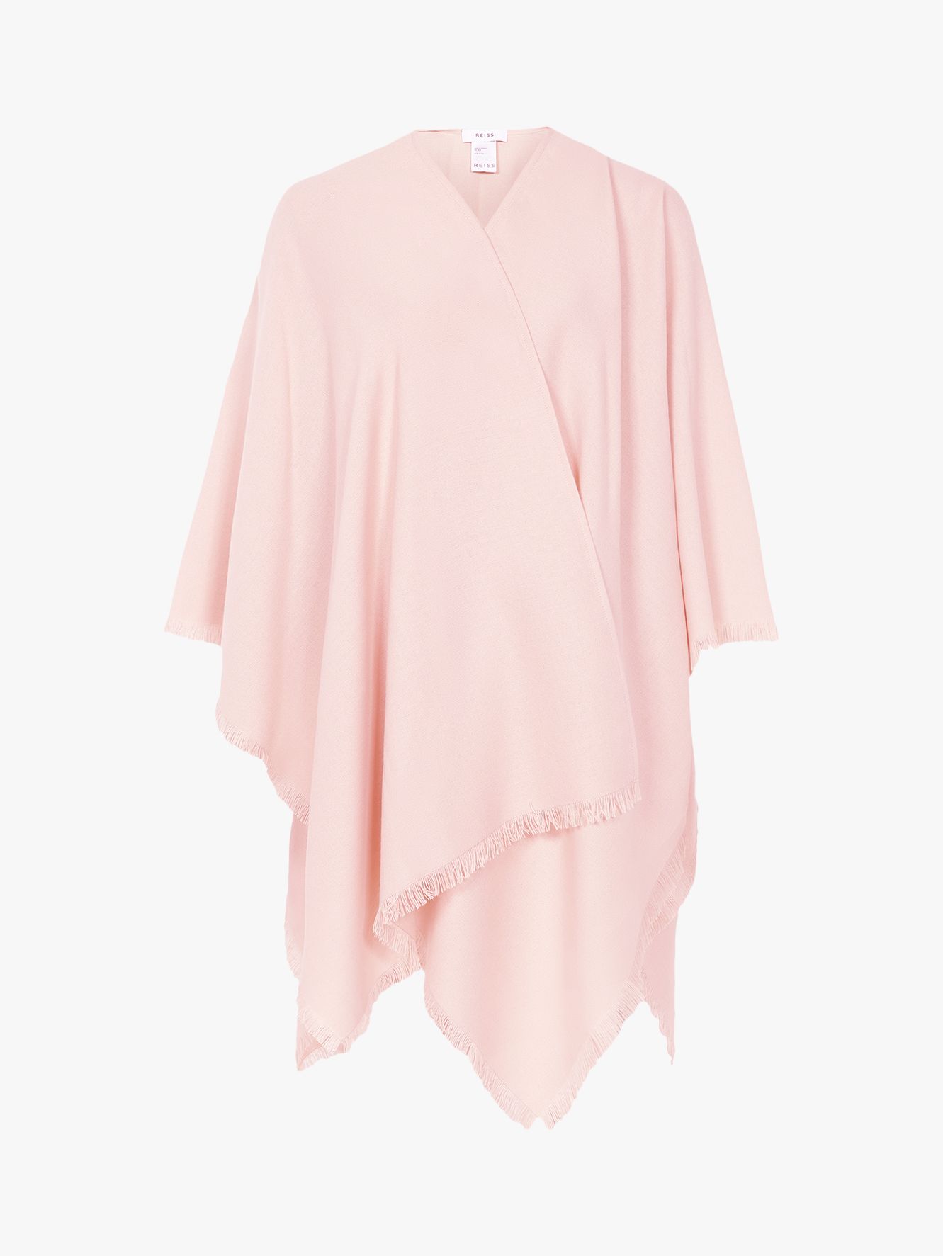 Reiss Grace Summer Poncho, Blossom Pink