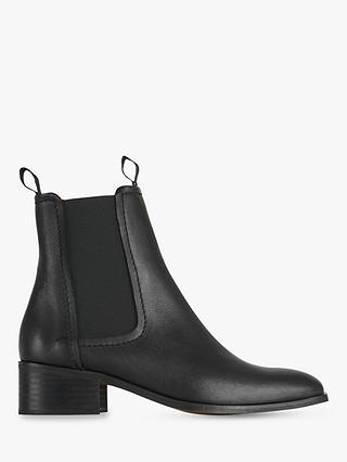 Whistles Fernbrook Leather Ankle Boots, Black