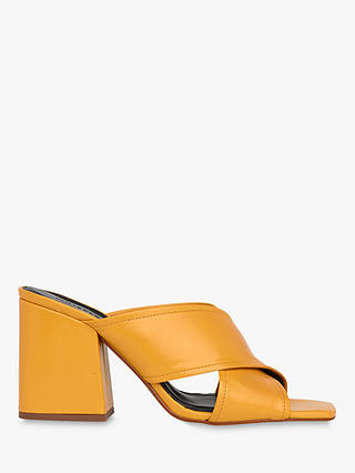 Whistles Ayres Cross Strap Leather Heel Sandals
