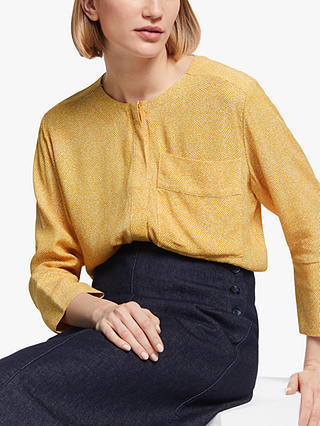 Kin Doshida Print Utility Shirt, Yellow