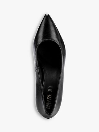 Geox Women's Bibbiana Leather Court Shoes, Black