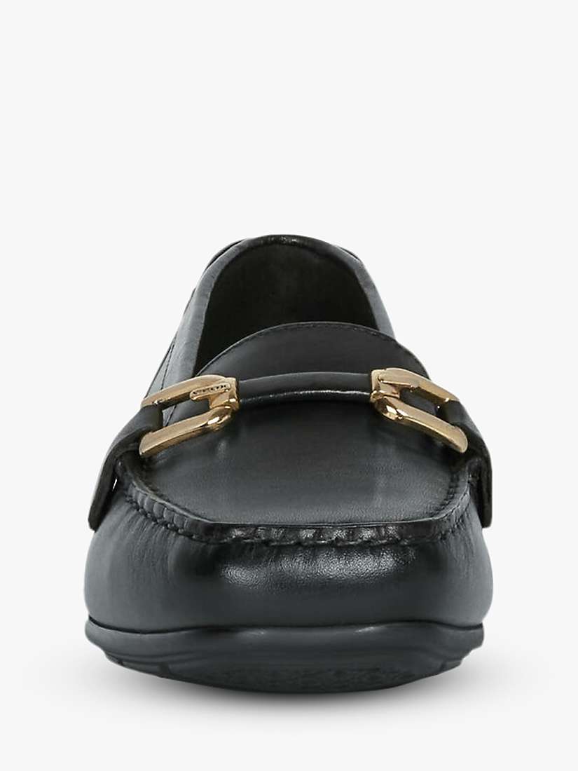 Buy Geox Women's Annytah Leather Moccasins, Black Online at johnlewis.com