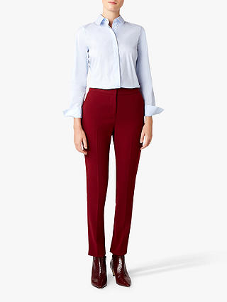 Hobbs Tamsin Tailored Trousers, Cranberry