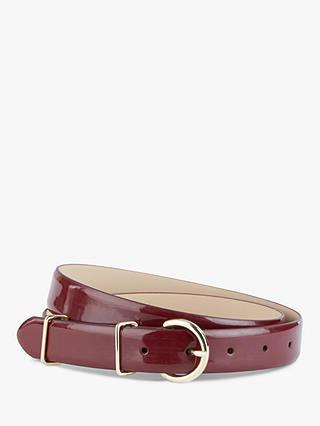 Hobbs Kenya Leather Belt, Burgundy