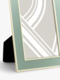 John Lewis Enamel & Metallic Edge Photo Frame, Duck Egg/Brass