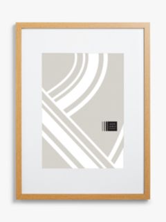 John Lewis Poster Frame & Mount, Wood Effect, A4 (21 x 30cm)