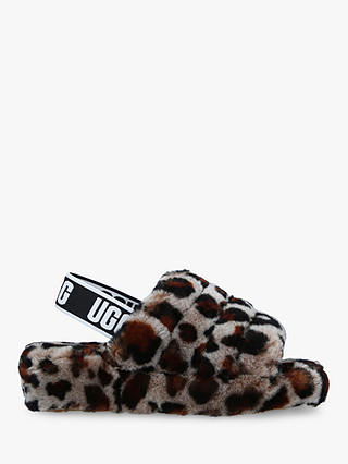 UGG Fluff Yeah Sandals, Leopard