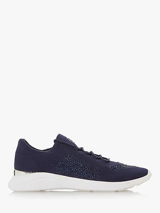 Dune Easy Lace Up Embellished Trainers