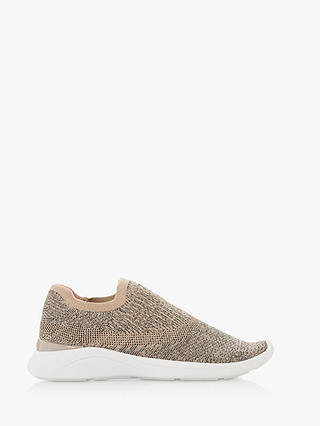 Dune Easy Slip On Knitted Trainers